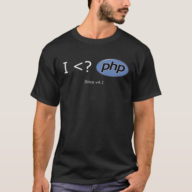 CAMISETA ¿I <? PHP (Anverso)
