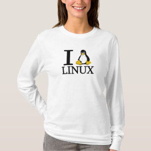 Camiseta I pingüino Linux 2