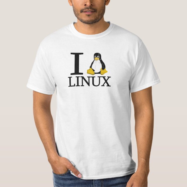 Camiseta I pingüino Linux 2 (Anverso)