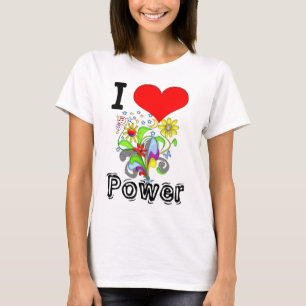 Camiseta I Poder de flor cardíaca