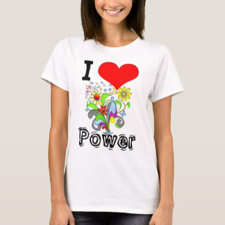 Camiseta I Poder de flor cardíaca