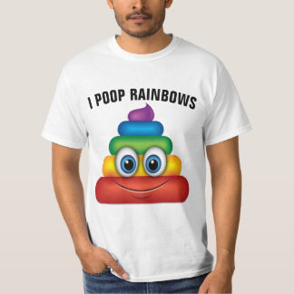 Camiseta I POOP RAINBOWS Funny T-Shirts