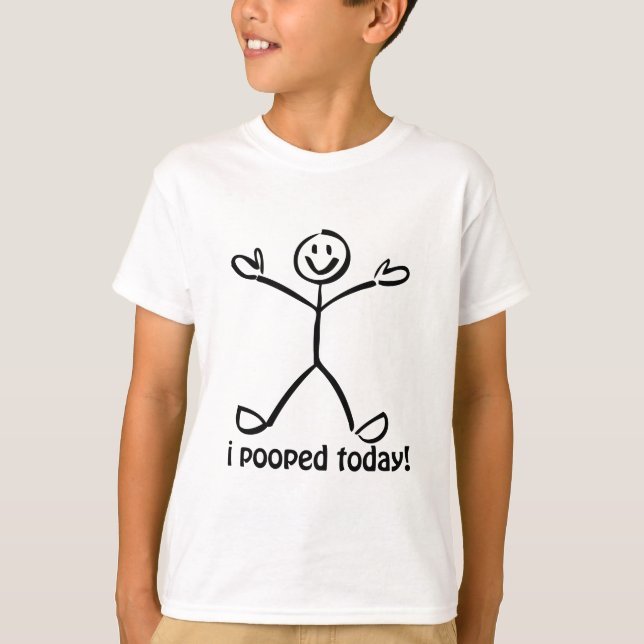 Camiseta I Pooped hoy (Anverso)