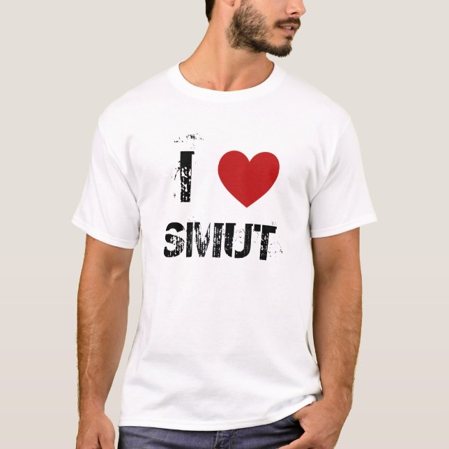 Camiseta I pornografía del corazón - modificada para (Anverso)