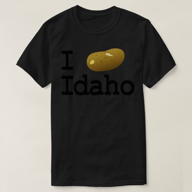 Camiseta I Potato Idaho TShirt (Diseño del anverso)