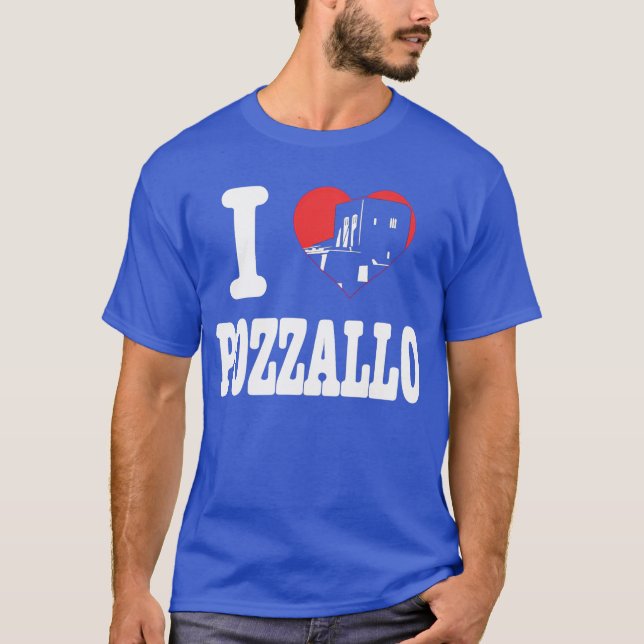 Camiseta I ❤️ Pozzallo  T-Shirt Tri-Blend Shirt (Anverso)