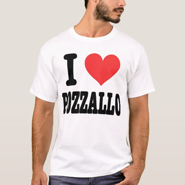 Camiseta I ❤️ Pozzallo  T-Shirt Tri-Blend Shirt (Anverso)