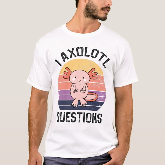 Camiseta I Preguntas Axolotl (Anverso)