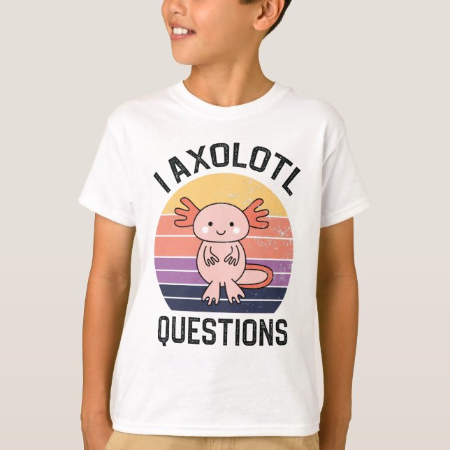 Camiseta I Preguntas Axolotl (Anverso)