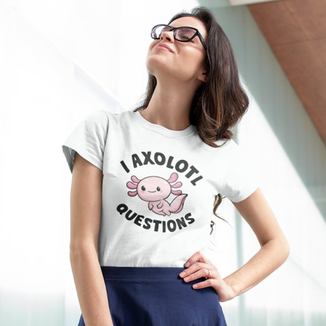 Camiseta I Preguntas Axolotl (I axolotl questions t-shirt)