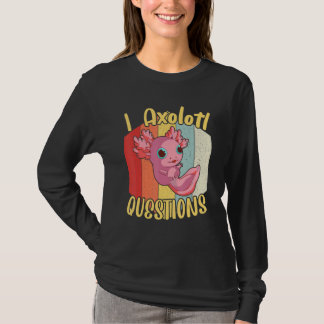 Camiseta I Preguntas Axolotl Niños Axolotl Retro Vintage qu