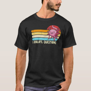 Camiseta I Preguntas Axolotl Retro Hago Muchas Preguntas