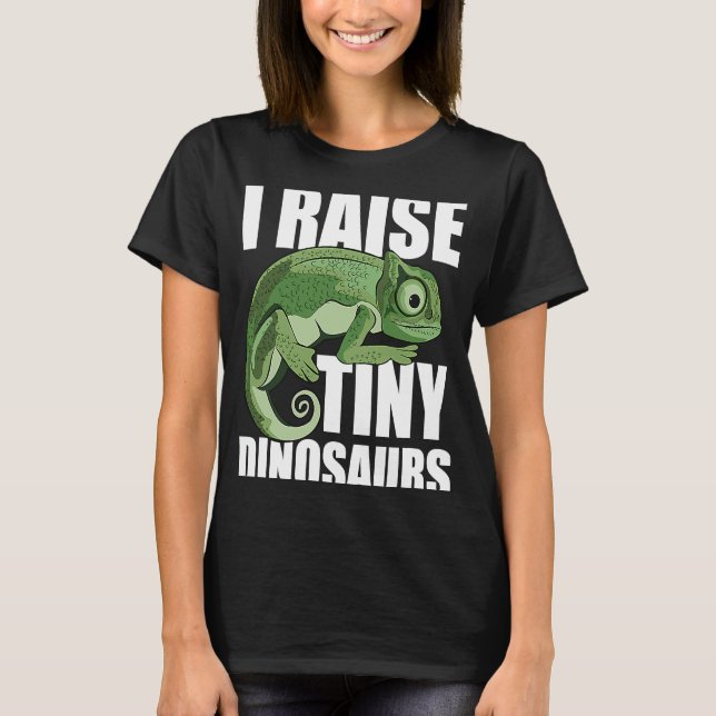 Camiseta I pull up little dinosaurs  funny chameleon (Anverso)