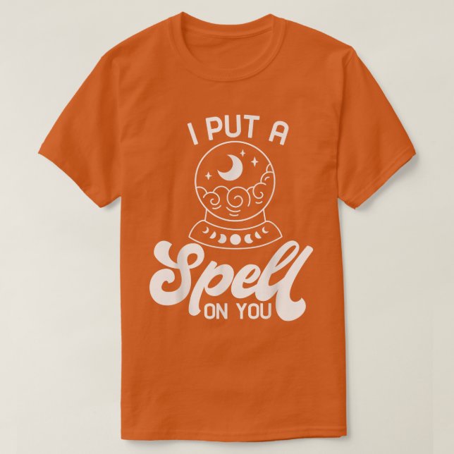Camiseta I Put A Spell On You Witch Cute Halloween Outfit C (Diseño del anverso)
