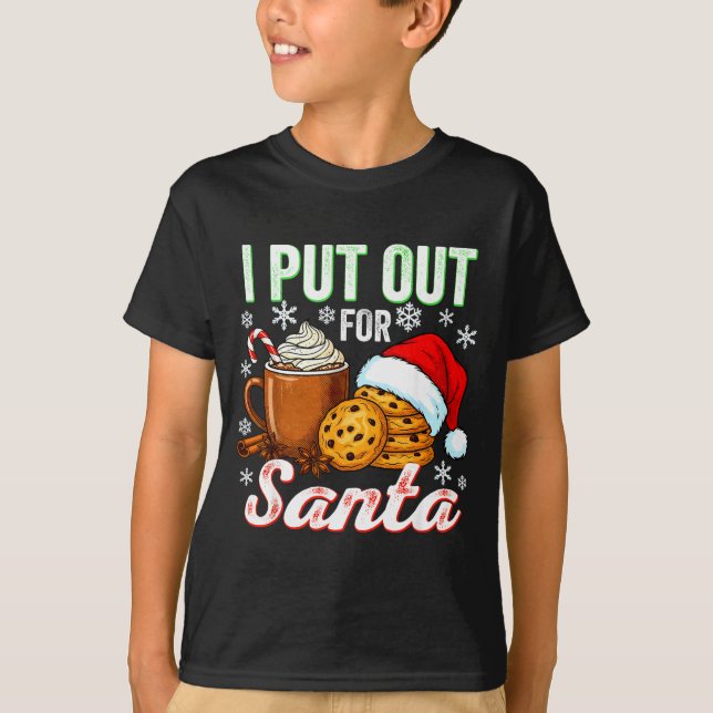 Camiseta I Put Out For Santa Funny Xmas Christmas Couple Ma (Anverso)