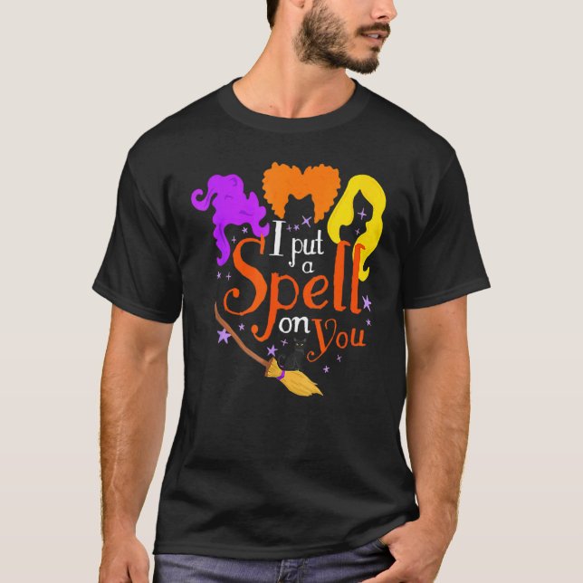 Camiseta I Put Spell On You Witch Sisters Halloween Quote (Anverso)