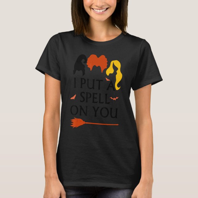 Camiseta I Put Spell On You Witch Sisters Halloween Quote (Anverso)