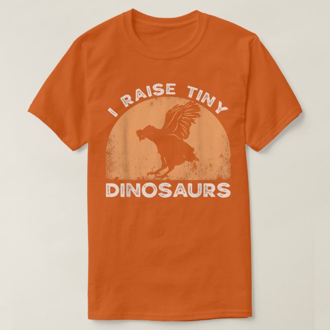 Camiseta I Raise Tiny Dinosaurs Chicken Dad Backyard Chicke (Diseño del anverso)