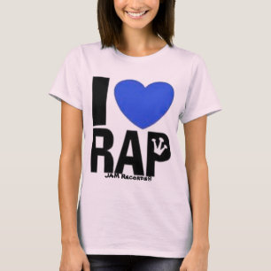 Camiseta I rap del corazón - azul