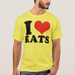 Camiseta I ratas del corazón básicas