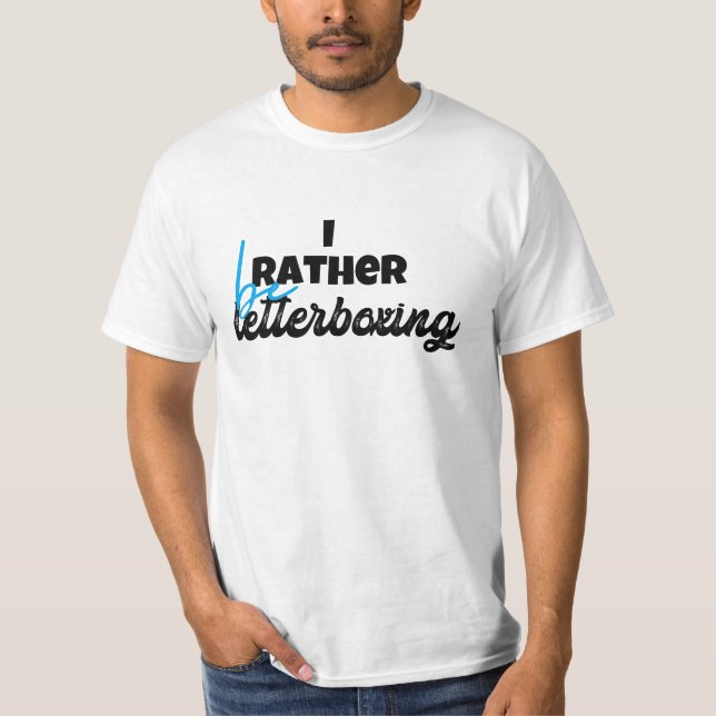 Camiseta I rather be letterboxing (Anverso)