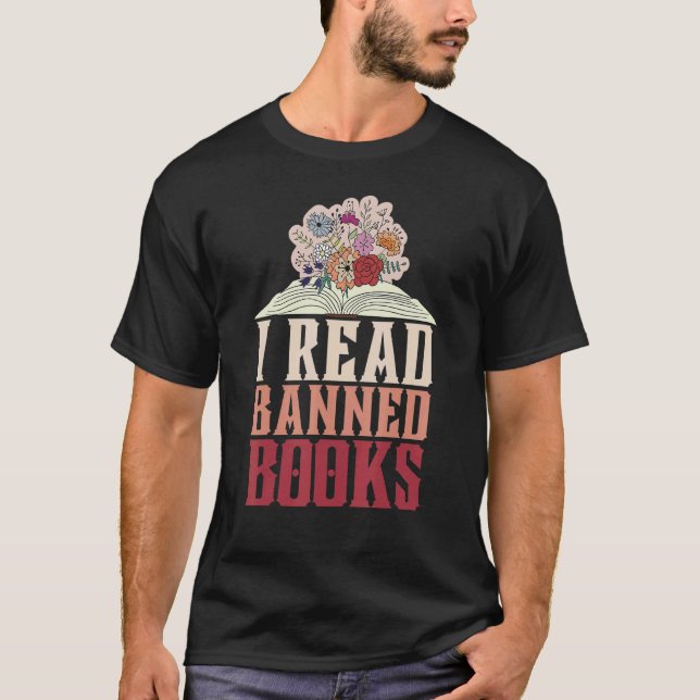 Camiseta I Read Banned Books Reader Bookworm 1 (Anverso)