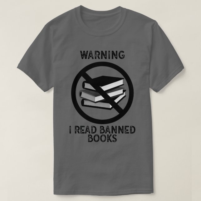 Camiseta I Read Banned Books Rebel Readers Vintage  (Diseño del anverso)