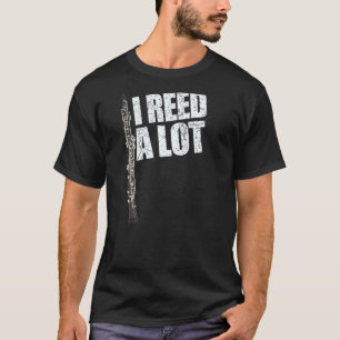 Camiseta I Reed A Lot Oboe Player Funny Oboes Music Gift