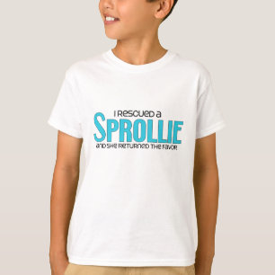 Camiseta I Rescued a Sprollie (Female) Dog Adoption Design