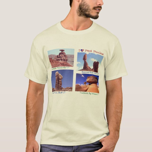 Camiseta I rocas del rojo de Luv (Anverso)