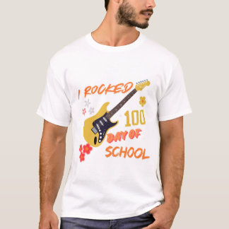 Camiseta I rocked 100 days of school tee, school time shirt