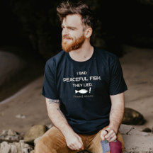 I Said Peaceful Fish They Lied - Minimalist Funny