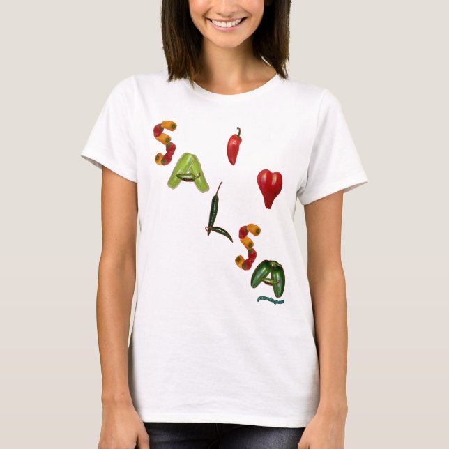 Camiseta I salsa del corazón (Anverso)