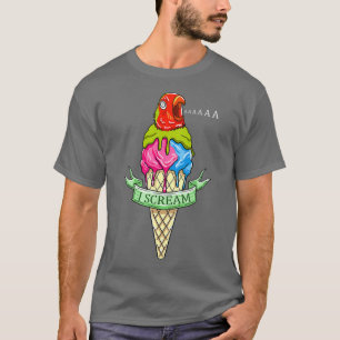 Camiseta I Scream Lovebird Head Funny Parrot Pun Mascota Bi