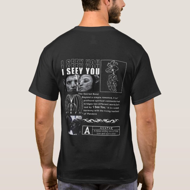 Camiseta I See You" Soul Connection Art - Minimalist Black  (Reverso)