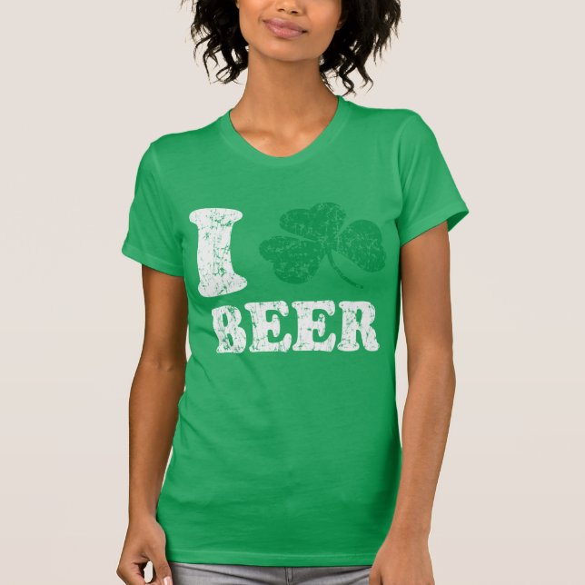 Camiseta I Shamrock Beer Irish St Patricks Day (Anverso)