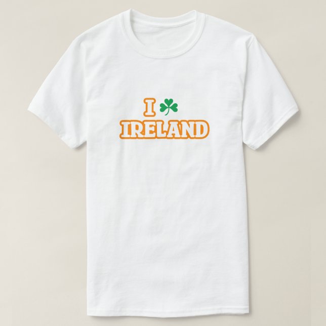 Camiseta "I [SHAMROCK] IRLANDA" Tee (Diseño del anverso)