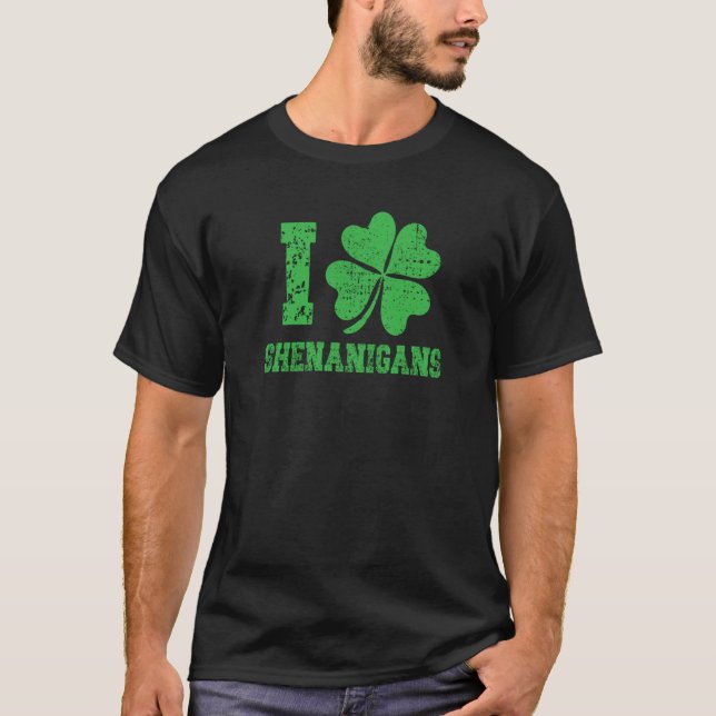 Camiseta I Shamrock Shenanigans St Patricks Day  1 (Anverso)