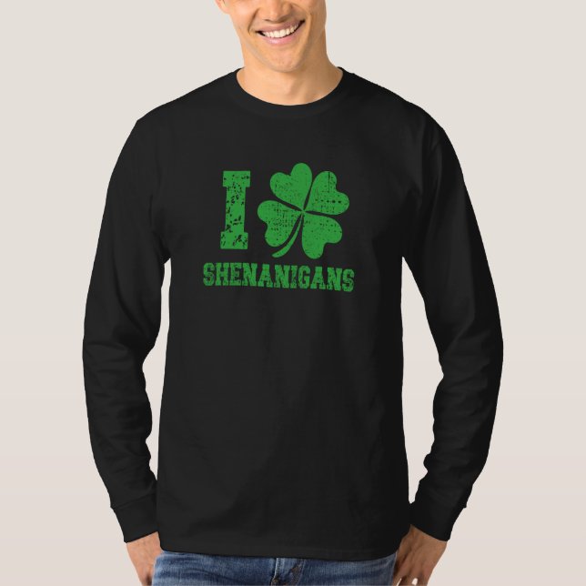 Camiseta I Shamrock Shenanigans St Patricks Day  1 (Anverso)