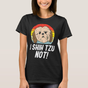 Camiseta I Shih Tzu Not Sunset Retro Animal Mascota Perro D
