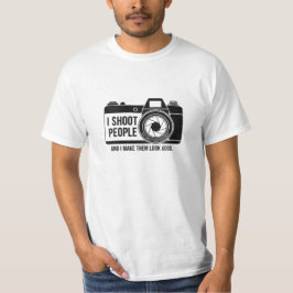 Camiseta I shoot people design Black T-shirt 