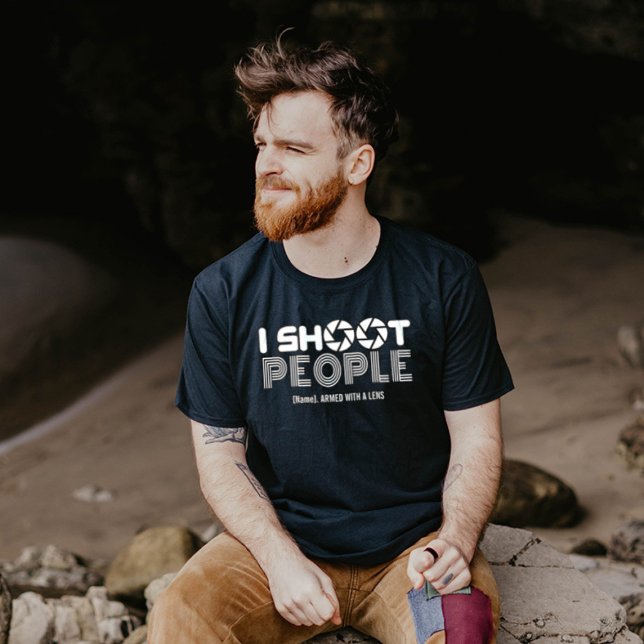 Camiseta I shoot people funny photographer lover quote (Subido por el creador)