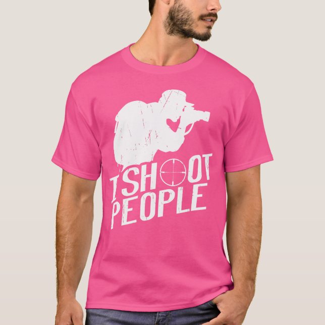 Camiseta I Shoot People Photography Gift Photographer (Anverso)