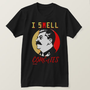 camiseta "I SMELL COMMIES 3 STALIN"