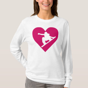 Camiseta I Snowboarding love