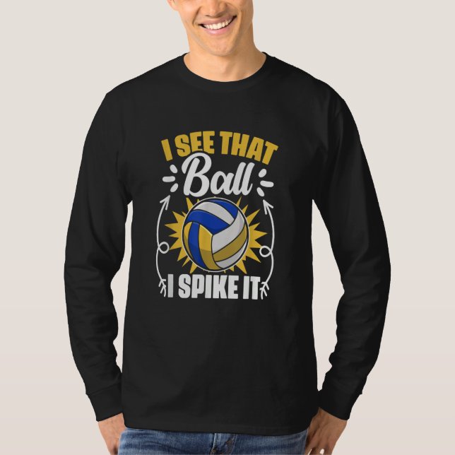 Camiseta I Spike It   Sport Game Beach Volleyball Player (Anverso)