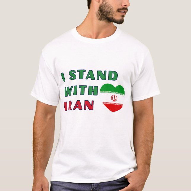 Camiseta I stand with Iran (Anverso)