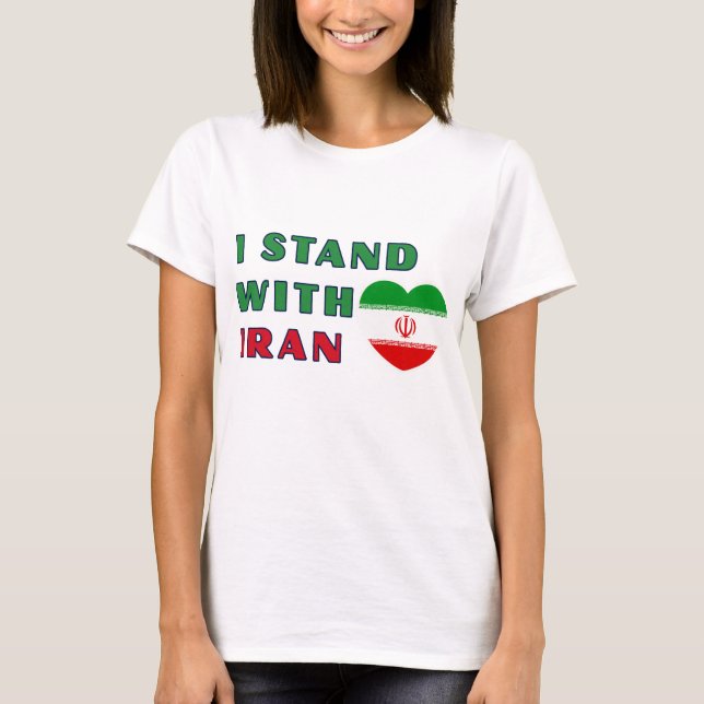Camiseta I stand with Iran T-Shirt (Anverso)