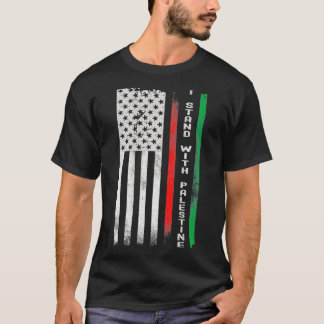 Camiseta I Stand With Palestine Flag Premium