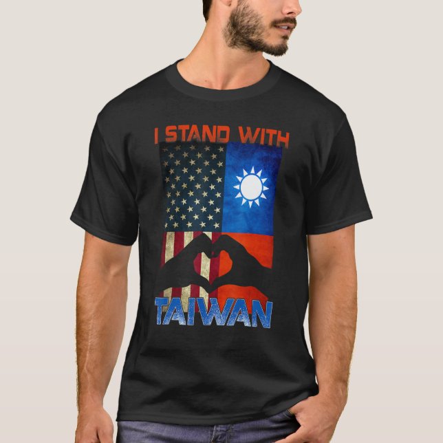 Camiseta I Stand With Taiwan Support Taiwan I Stand With Ta (Anverso)